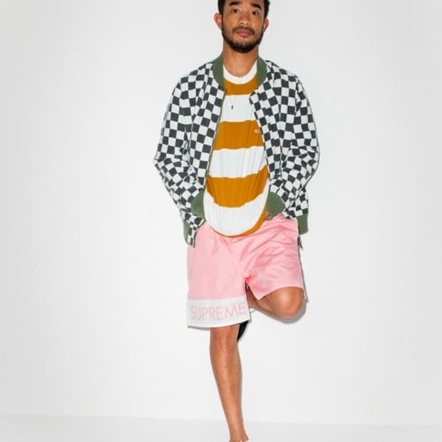 XL 슈프림 리버시블 체커보드 ma-1 봄버자켓