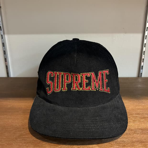 슈프림 코듀로이 클래식 로고 스냅백