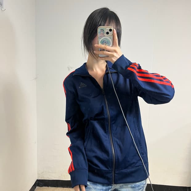 Adidas Navy Orange Track Jacket