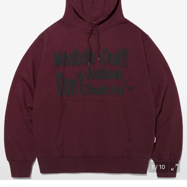 비바스튜디오 후드티 M 버건디