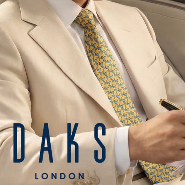 닥스 넥타이 옐로우 돌고래 모티브 7.8cm 새제품 A19851
