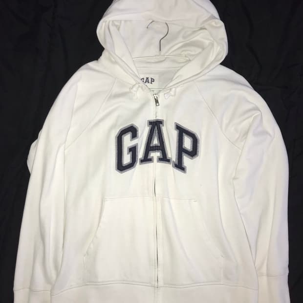 gap 갭 화이트 후드집업