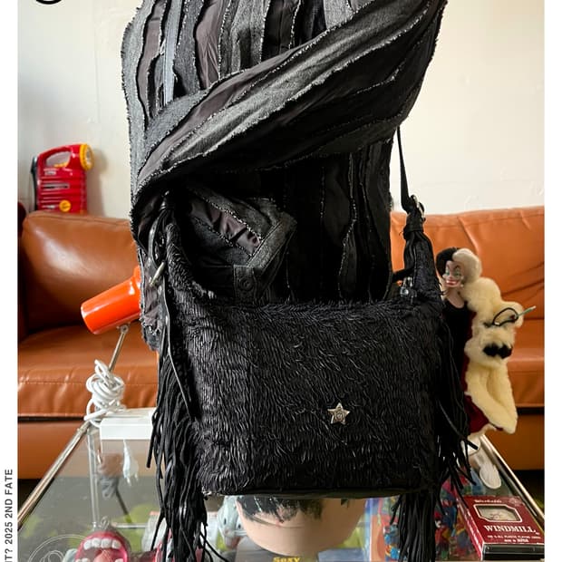 Ash Real Deer & Cow Leather Fringe Bag