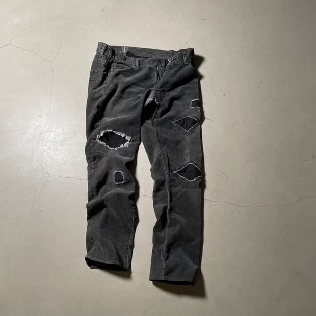 PLEIN (Japan) Distressed Corduroy Pants