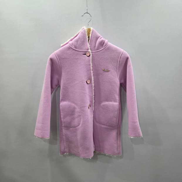 프렌치캣 여아 양털 플리스 후드 코트 67/145