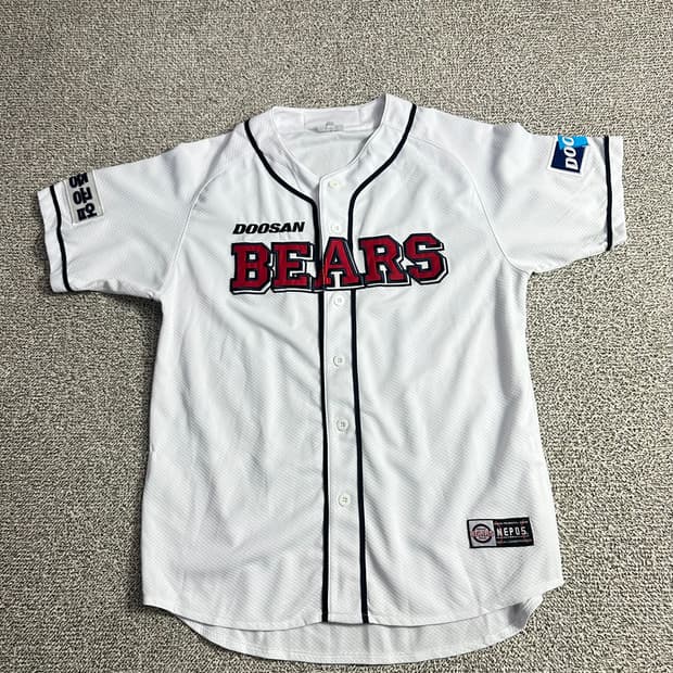두산베어스 유니폼 노마킹 (100사이즈)