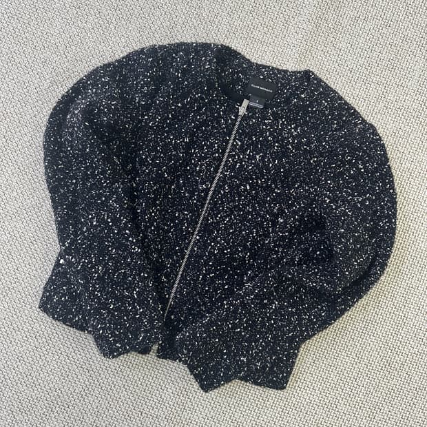 2 클럽모나코 트위드 집업 자켓 0408D