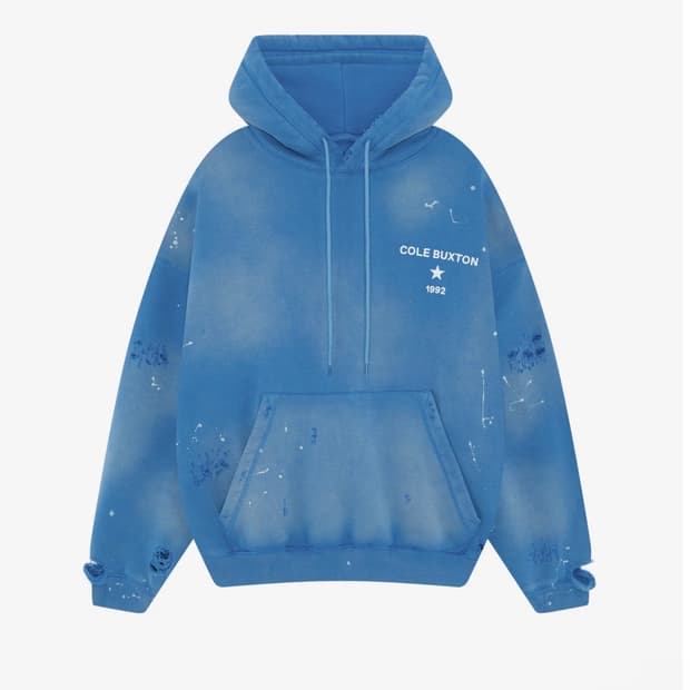 콜 벅스턴 디스트레스드 후디 라지 사이즈 