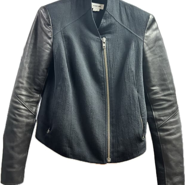 [P] 헬무트랭 레더 자켓