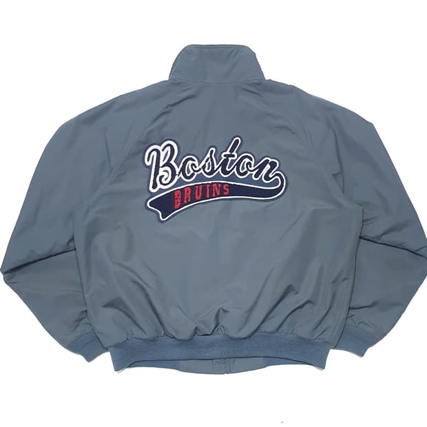 엘엘빈 90s 웜업 자켓 그레이 백패치 L (105-110)