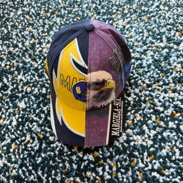 슈프림 x MM6 마르지엘라 스플릿 캡 네이비