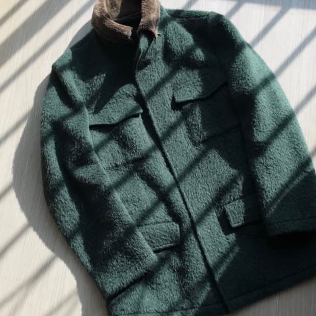 BEFOUR 알파카 필드 자켓