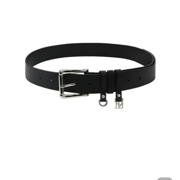 트리밍버드 Wide buckle cowhide leather belt