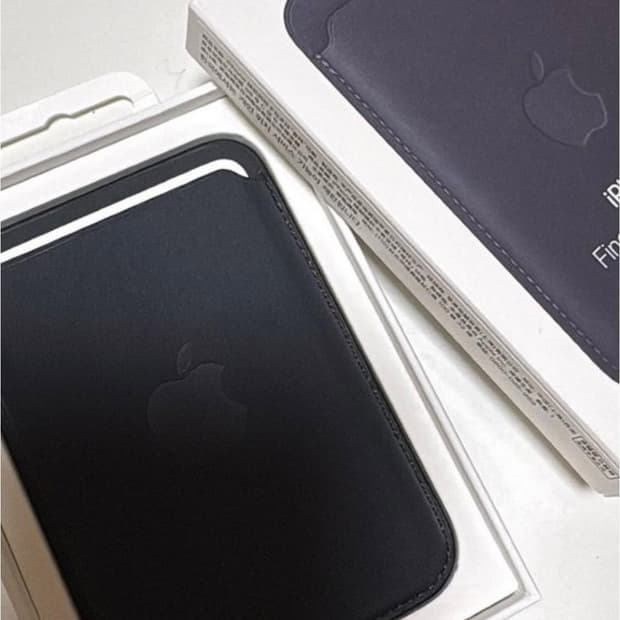 애플 맥세이프 파인우븐 카드지갑 블랙