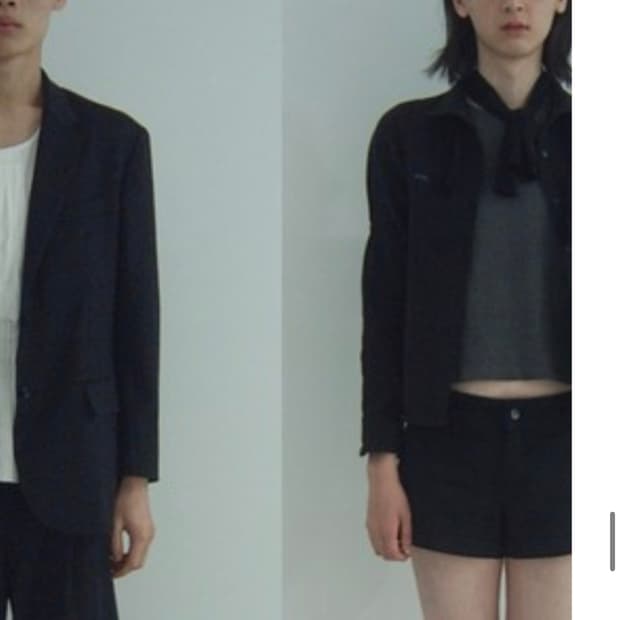 Eonts 가든 테이프 셔츠 블랙