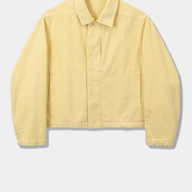 [EE] GARMENT DYED BLOUSON / L.Yellow (M)