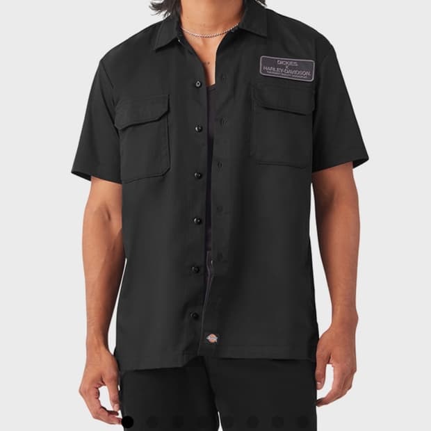 디키즈-할리데이비슨 콜라보 워크셔츠