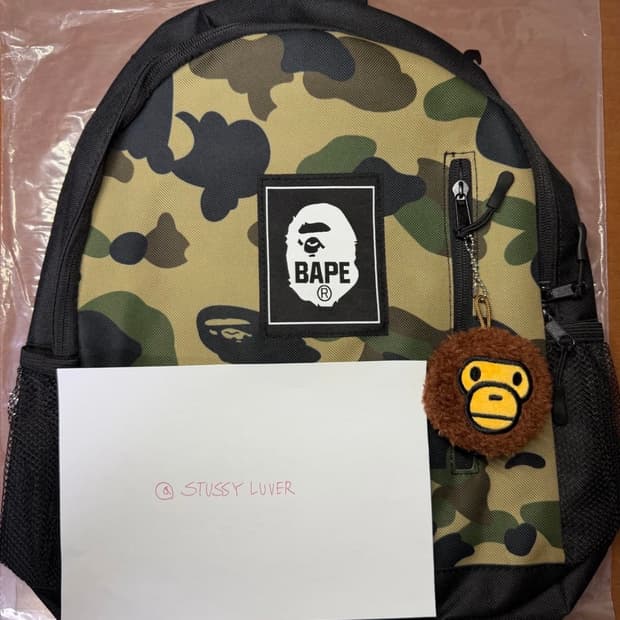 베이프 카모 백팩 가방 잡지부록 정품 
