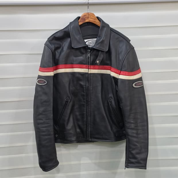 빈티지 DMP 레이싱 바이커 가죽자켓- L정도