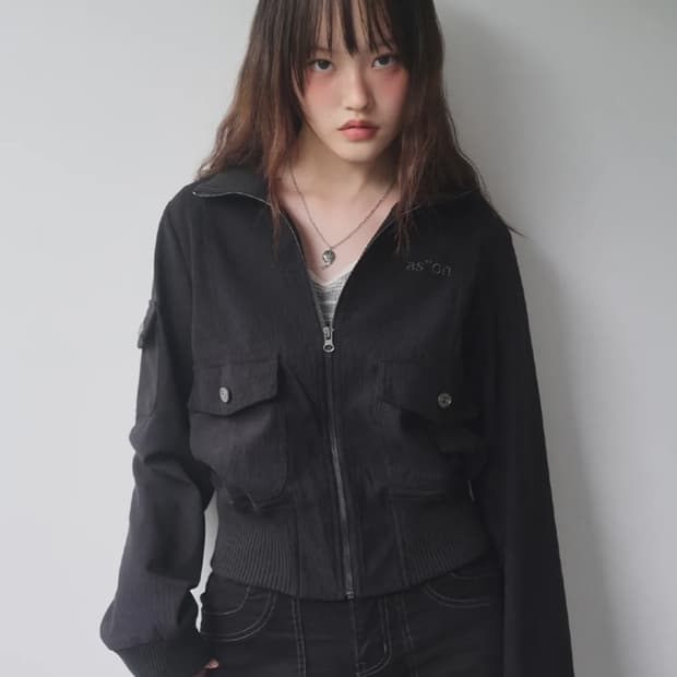 애즈온 포스터 코듀로이 자켓