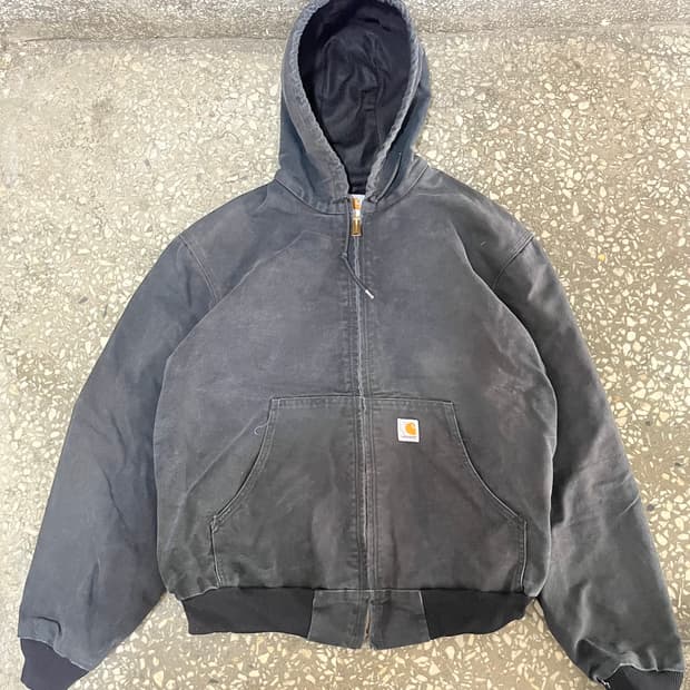 [L] 00s 빈티지 칼하트 액티브 자켓 J131 BLK