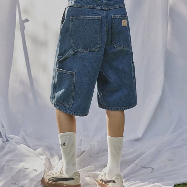 맥우드건 버나드 7907 카펜터 버뮤다 미디움인디고 쇼츠팬츠