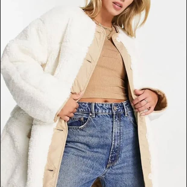 US공홈구입가능 LEVIS 오버싸이즈 리버시블 쉐르파 자켓