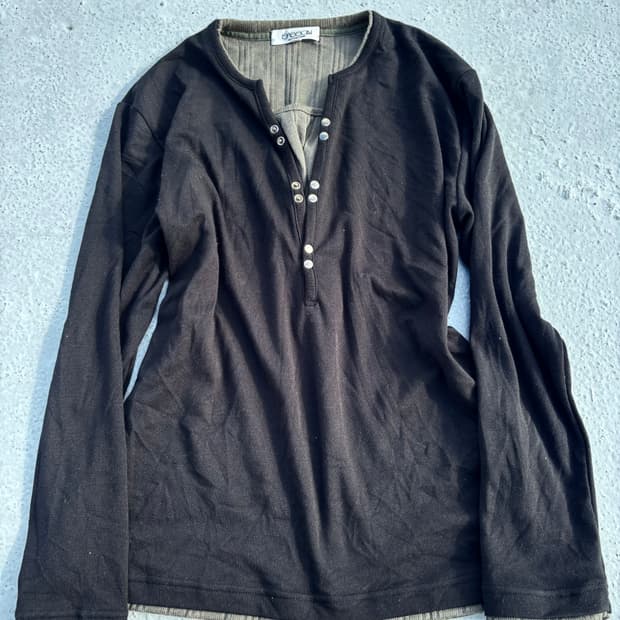 “Vintage”Minimal Design Khaki Layered Mu