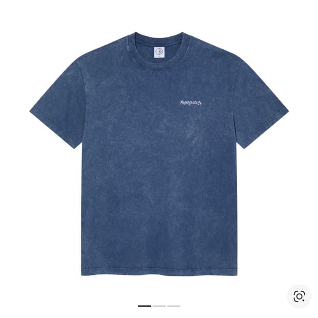 폴라스케이트 애시드 서프 로고 티 다크 블루