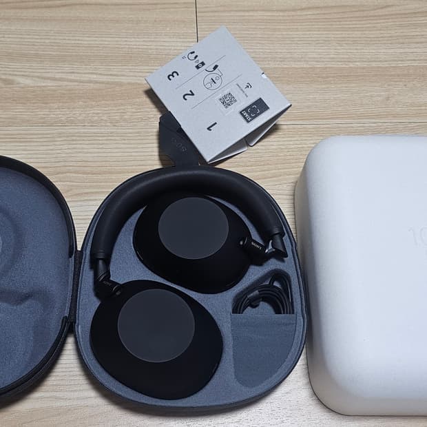 소니 WH-1000XM6 블랙 헤드폰 