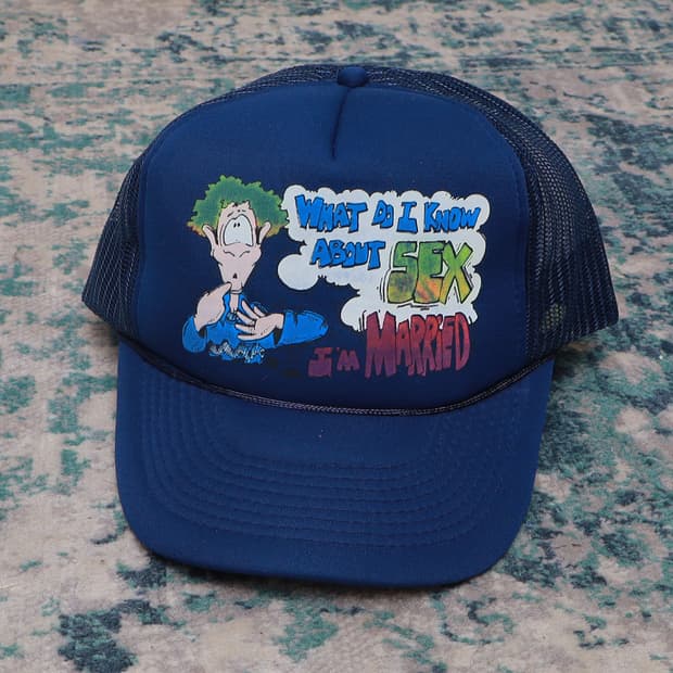 VTG 빈티지 1990년대 빈티지 트러커캡 네이비