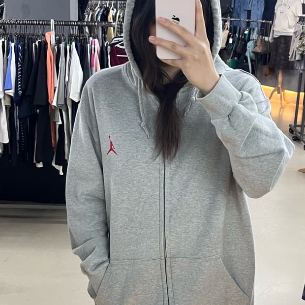 조던 그레이 후드집업