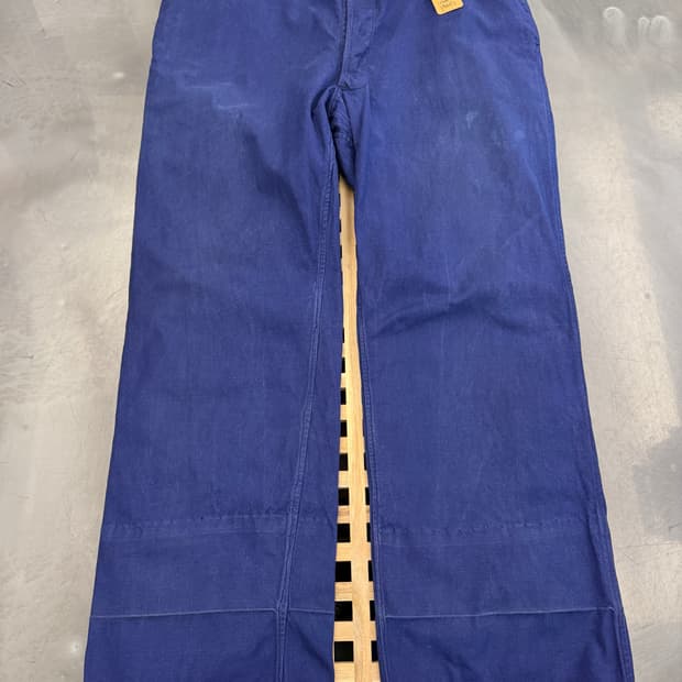 OLD EURO FADED WASHED NAVY 빈티지 프렌치워크팬츠