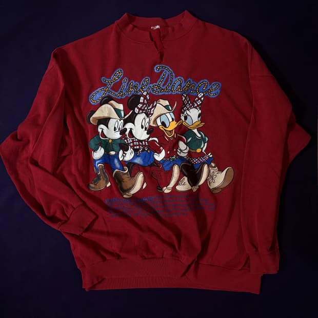 80s Disney “Line Dance” Sweatshirt 디즈니