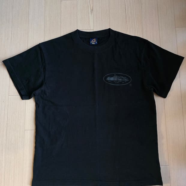 코르테이즈 알카트라즈 로고 반팔티 트리플블랙 S