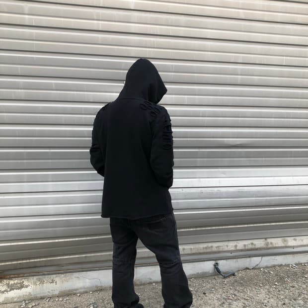 러셀 파크 디스트레드 후드티