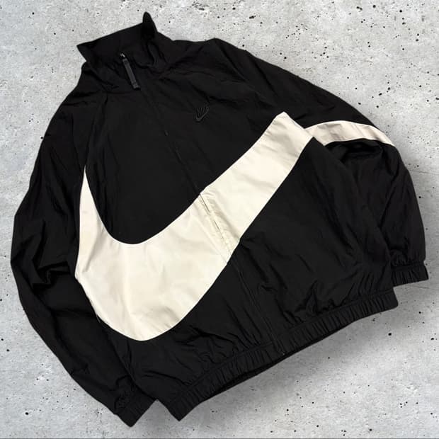 [L] 나이키 빅스우시 우븐 바람막이 블랙/화이트 B975