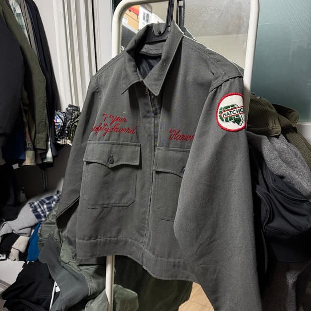 90s Vintage Hatchco Driver work jacket L