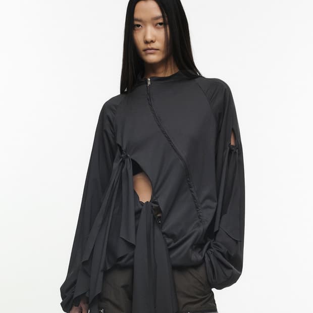  나체(NACHE)  TIE JERSEY JACKET