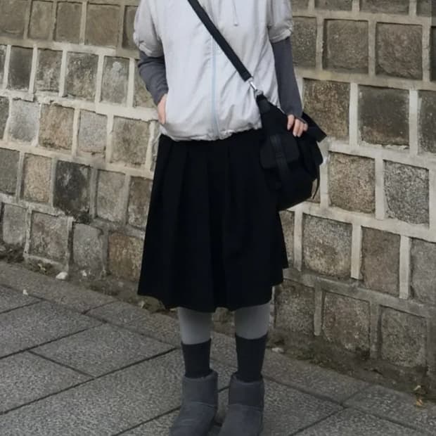 오헤시오 하프 패딩 핑크