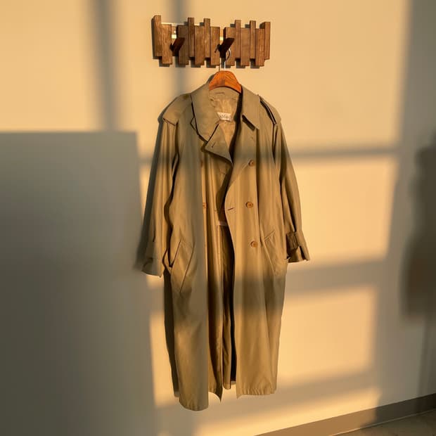 막스마라 더블 트렌치 코트