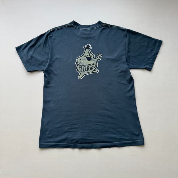 90s 스투시 Blob Man 티셔츠