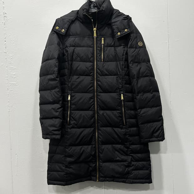 MK 마이클코어스 다운 패딩 블랙 금장 여성 55 XS