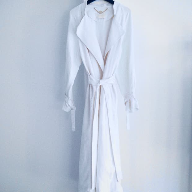 aqua girl trench coat (sample) 