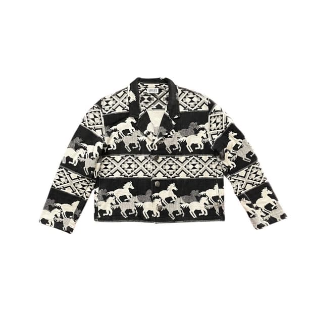 HORSE PATTERN WESTERN JACKET