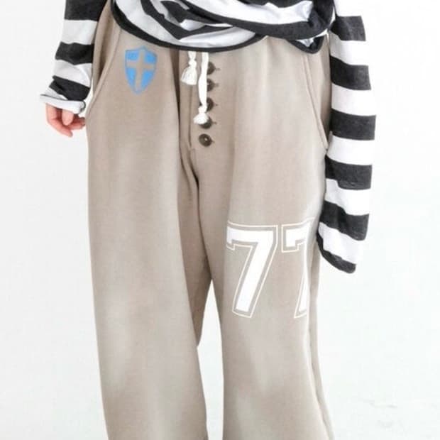 샵페어리 button jersey sweatpants (cocoa)