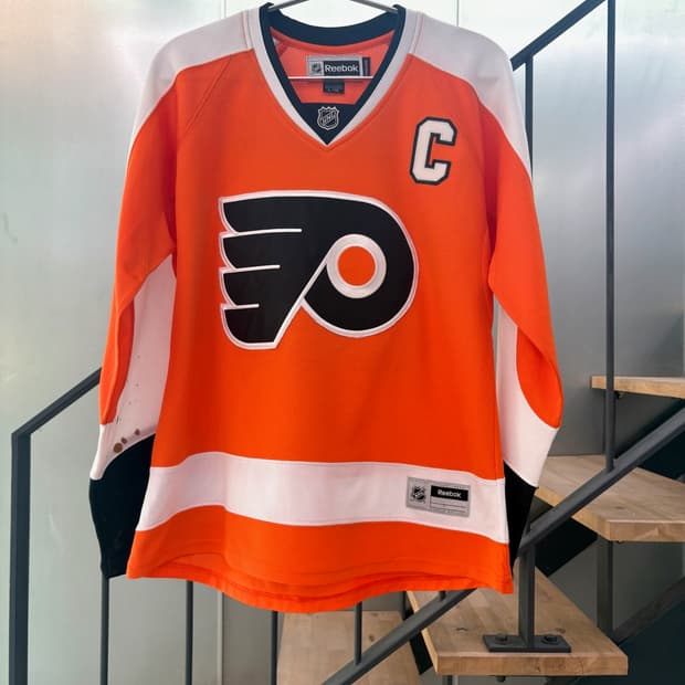 리복 필라델피아 플라이어스 오렌지 하키 저지