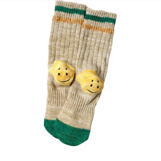 캐피탈 해피힐 양말 베이지