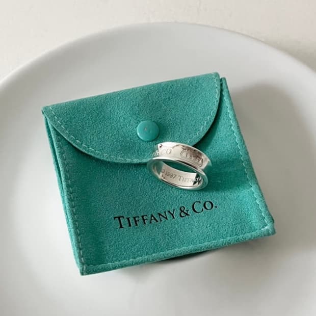 빈티지 티파니앤코 1837 스털링 실버 반지