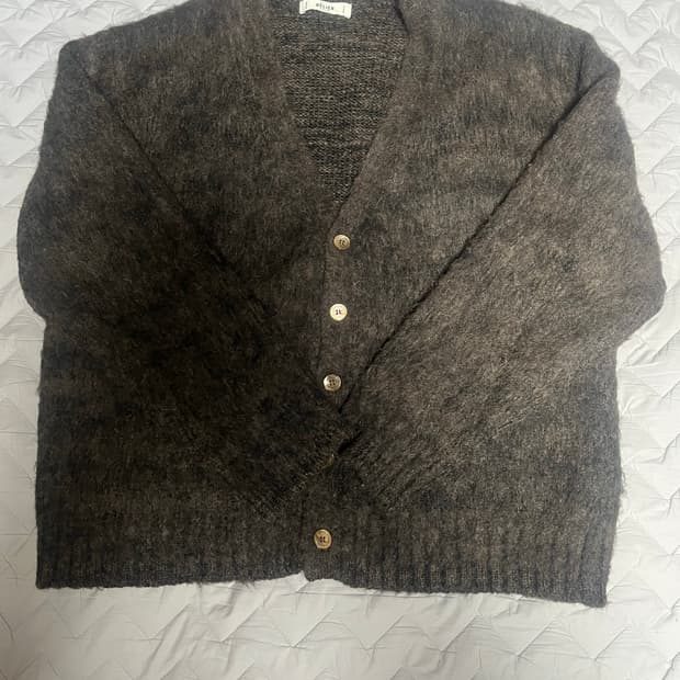 벨리에 브러쉬드탐 가디건